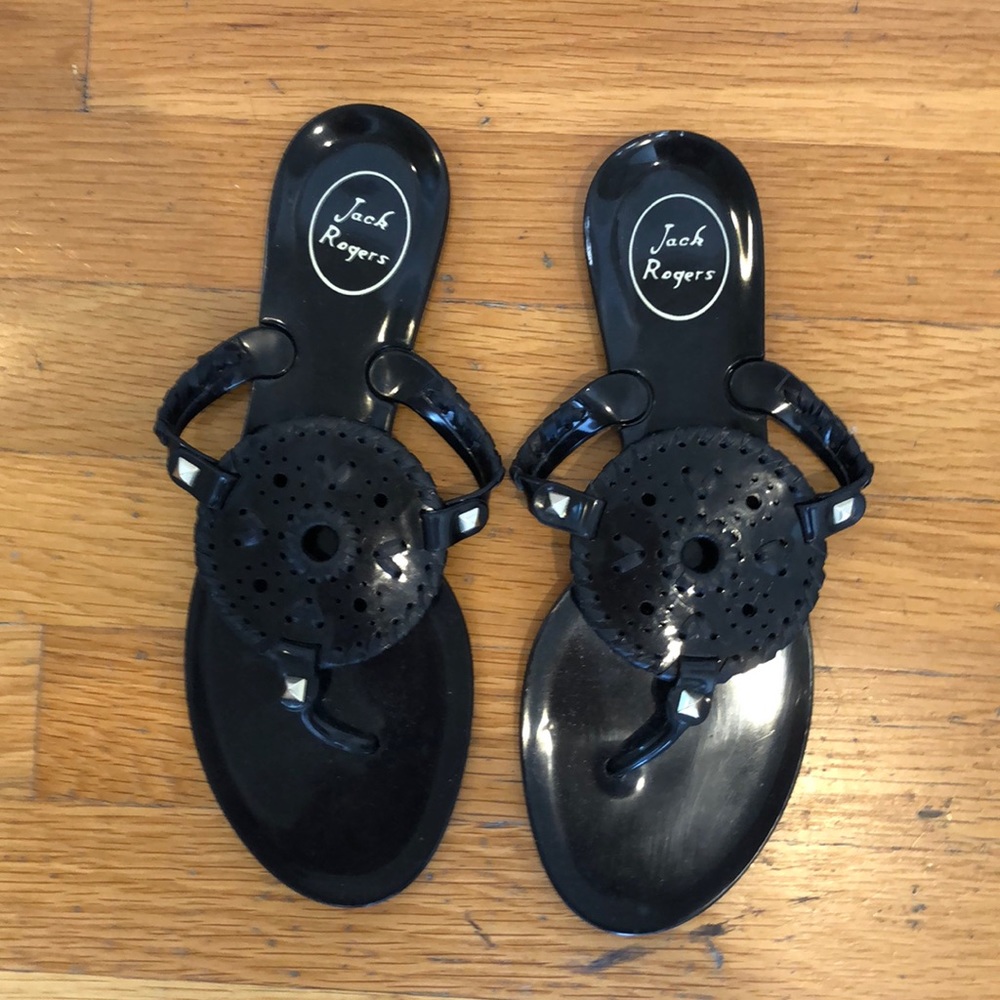Black Jelly Sandals